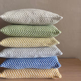 Wollkissen / Kissenbezug aus Merinowolle Burel Factory 'Visual' hellocker 45x45