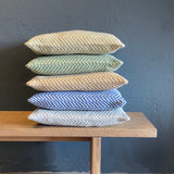 Wollkissen / Kissenbezug aus Merinowolle Burel Factory 'Visual' hellocker 45x45