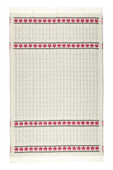 Wolldecke / Plaid aus Merinowolle Öjbro 'Ekshärad' beige 130x220