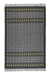 Wolldecke / Plaid aus Merinowolle Öjbro 'Ekshärad' grau 130x220