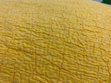 Wollkissen / Kissenbezug aus Wolle Tumar 'Aigul' Geo gelb 50x50