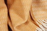 Wolldecke / Plaid aus Wolle Arctic 'Saga' honey 130x200