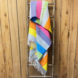 Wolldecke / Plaid aus Wolle Tweedmill 'Illusion Stripe' Tutti 150x183