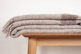 Wolldecke / Plaid aus Wolle Arctic 'Toke' smoke 130x200