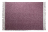 Wolldecke / Plaid aus Wolle Arctic 'Track' plum 130x200