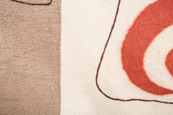 Handgefertigte Wolldecke / Große Tagesdecke aus Wolle Tumar 'Aigul' Tradition Ethno 225x240