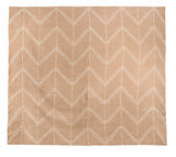 Handgefertigte Wolldecke / Große Tagesdecke aus Wolle 'Aigul' Natur beige 225x240