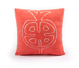 Wollkissen / Kissenbezug aus Wolle 'Aigul' Tradition rot 50x50