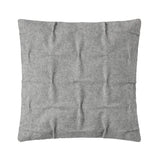 Wollkissen / Kissenbezug aus Wolle Burel 'Cross Draped' grau 50x50