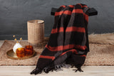 Wolldecke / Plaid aus Wolle Arctic 'Check' brown 130x200