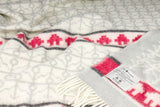 Wolldecke / Plaid aus Merinowolle Öjbro 'Ekshärad' beige 130x220