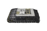Wolldecke / Plaid aus Wolle 'Ekshärad' grau 130x220
