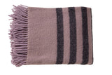 Wolldecke / Plaid aus Wolle Arctic 'Retro' syren 130x200