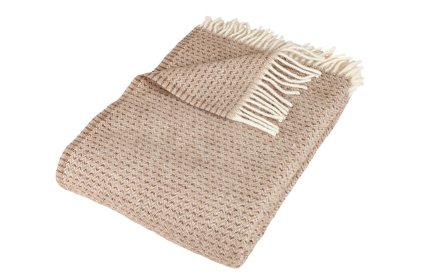 Wollplaid Saxo Latte von Arctic