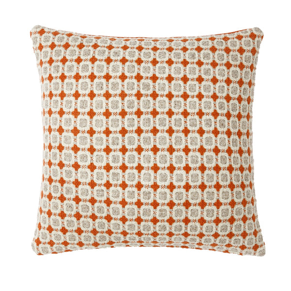 Wollkissen / Kissenbezug aus Wolle Burel 'Vintage' terracotta 45x45