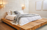 Wolldecke / Plaid aus Wolle Tweedmill 'Waffle' Grey 140x240