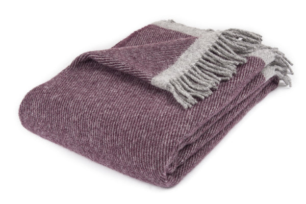 Wollplaid Arctic violett