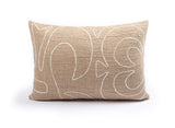 Wollkissen / Kissenbezug aus Wolle 'Aigul' Tradition beige 60x40