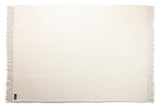 Wolldecke / Plaid aus Wolle Arctic 'Solid' creme 130x200