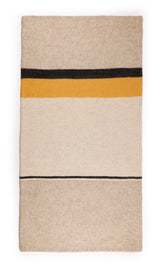 Wollteppich / Teppichläufer aus Wolle 'Aigul' Geo beige 150x80